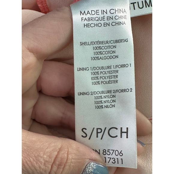 Buffalo cream melon ombre eyelet summer mini dress size Small - Picture 5 of 15